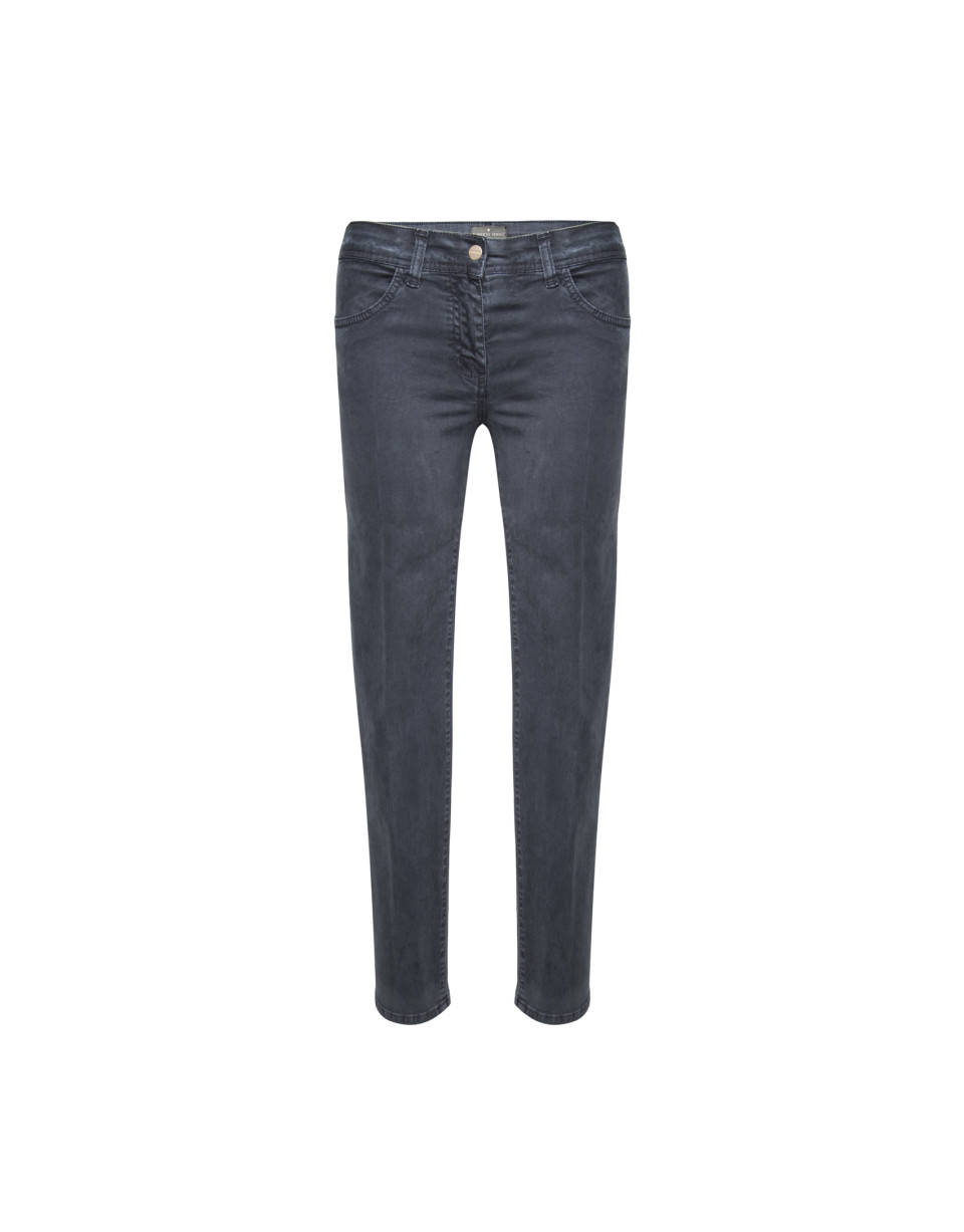Beige washed cotton pants