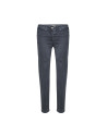 Beige washed cotton pants
