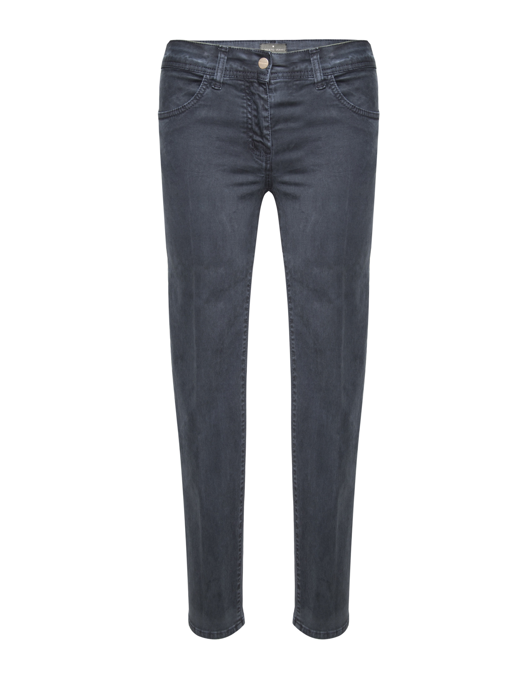 Beige washed cotton pants
