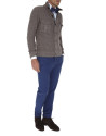 Seed stitch knit jacket. 