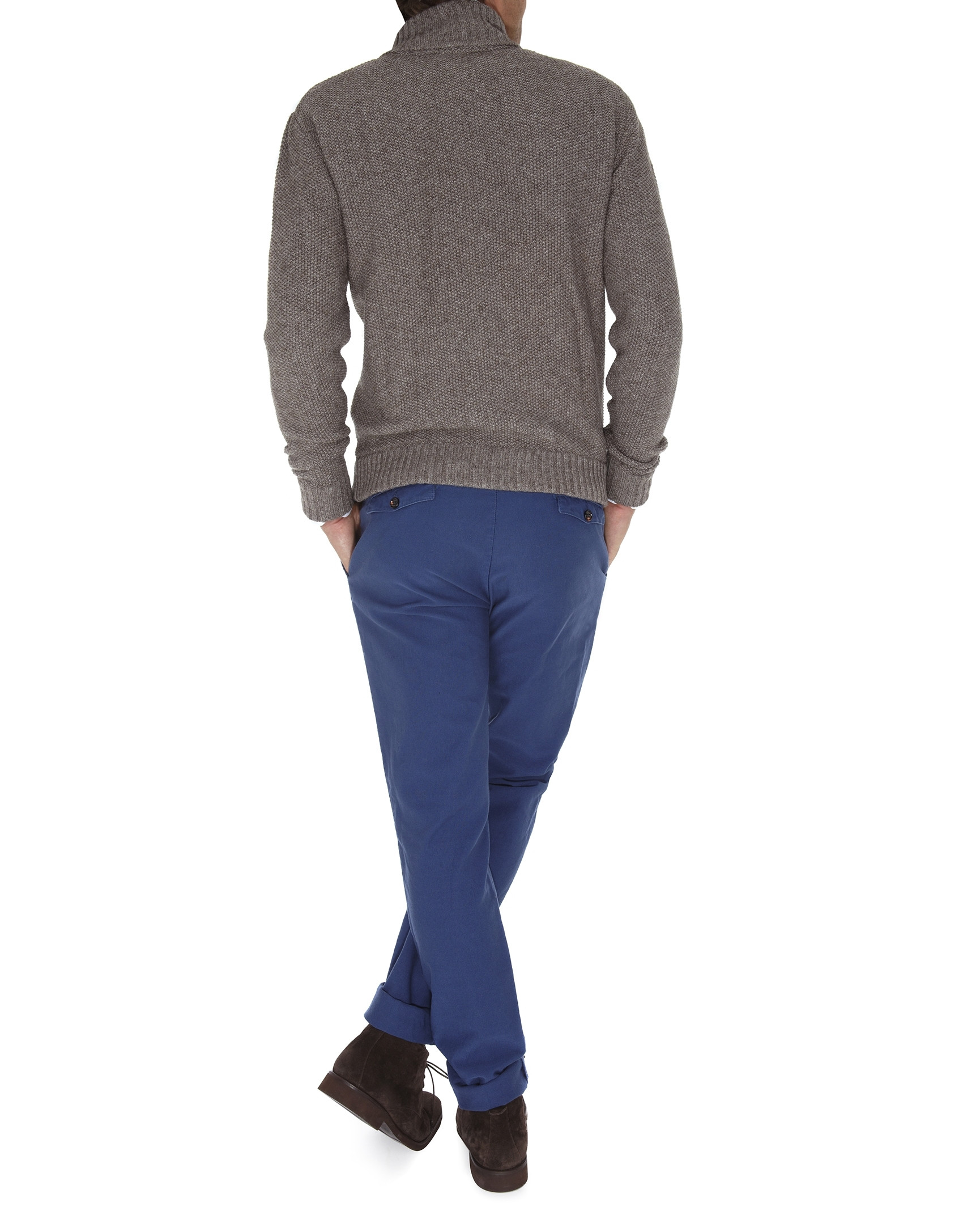 Seed stitch knit jacket. 