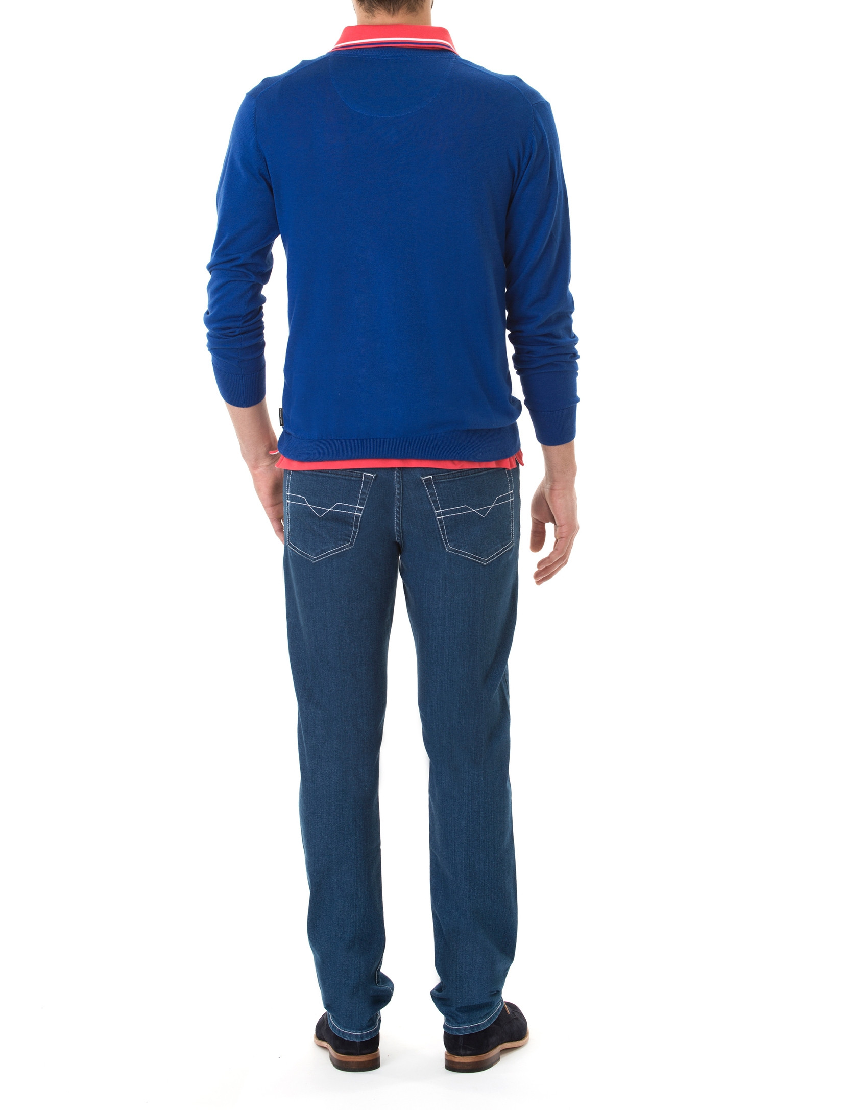 Blue basic knit  sweater