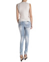 Off white knit sleeveless sweater 