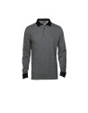 Polo negro gris melange
