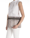 Jacquard courier bag
