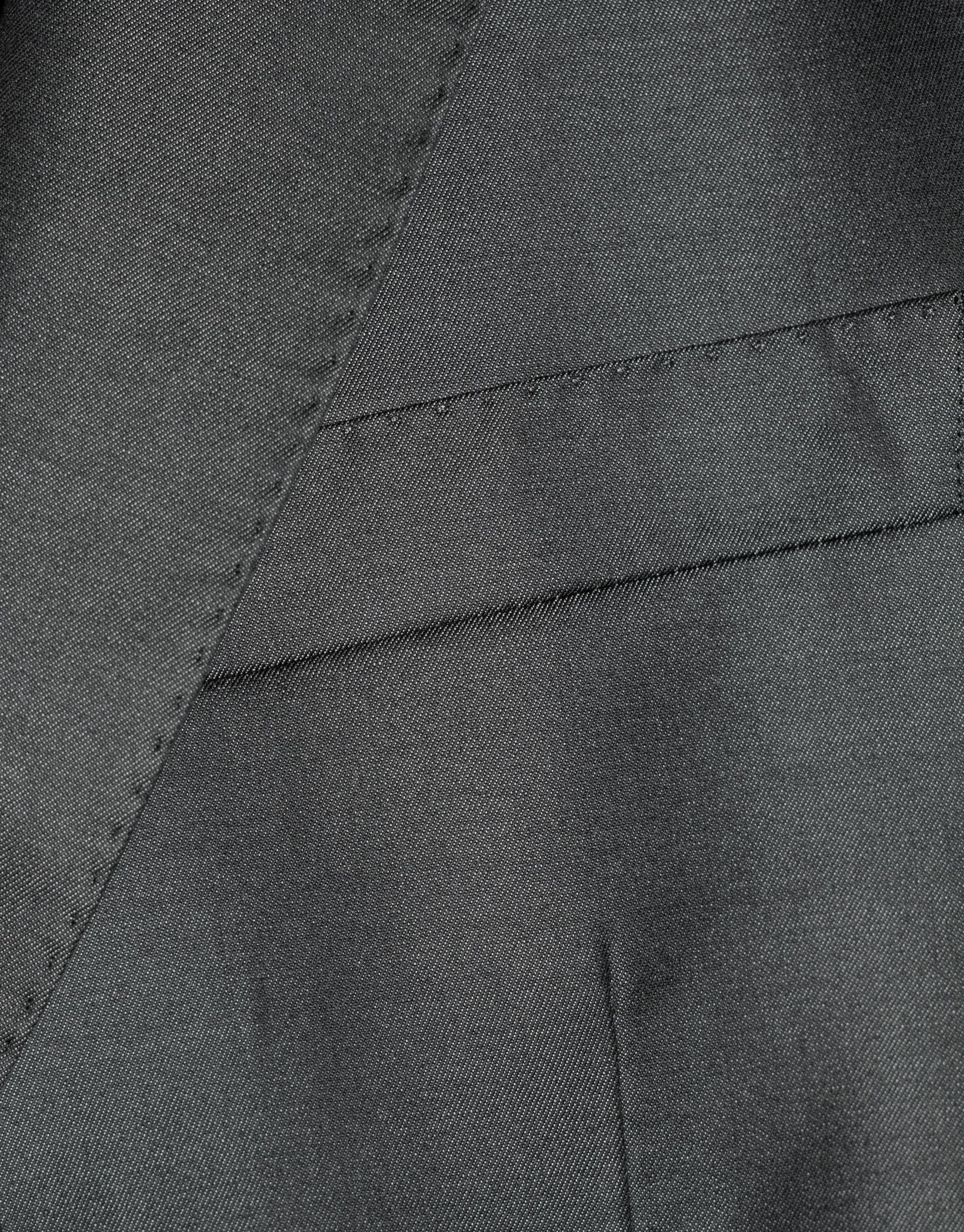 Traje joven lana gris efecto bicolor