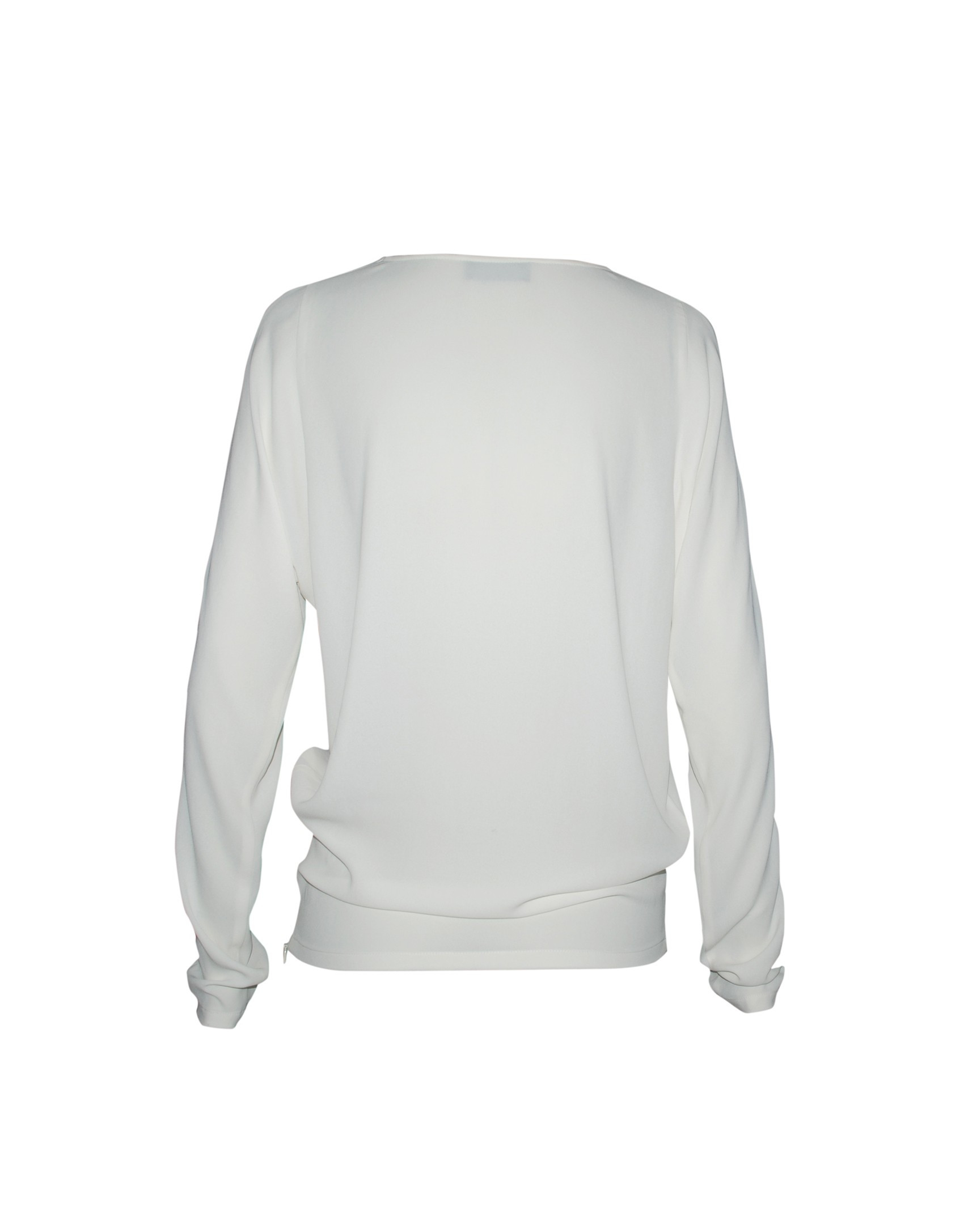 Ivory round neck blouse