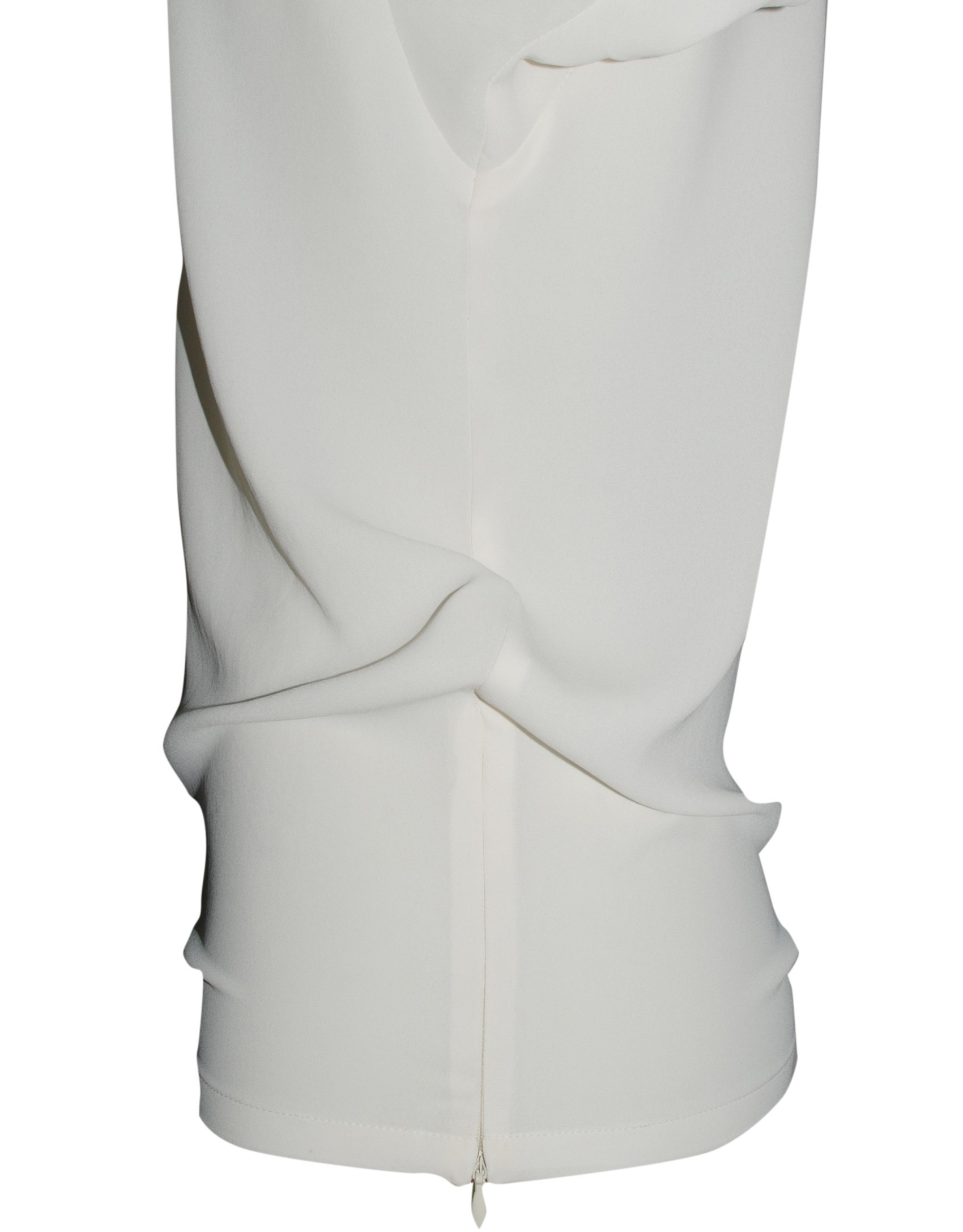 Ivory round neck blouse