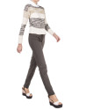 Brown zippered pants