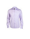 Blue micro checked formal shirt