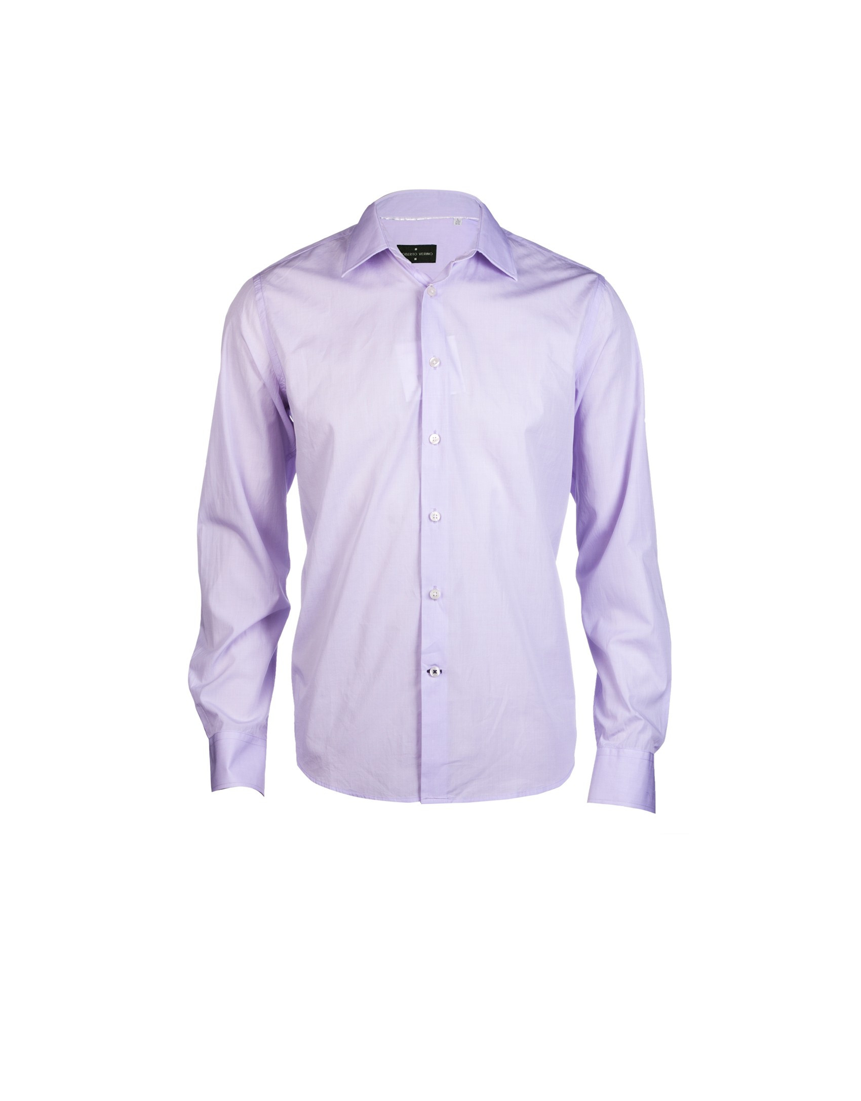 Blue micro checked formal shirt