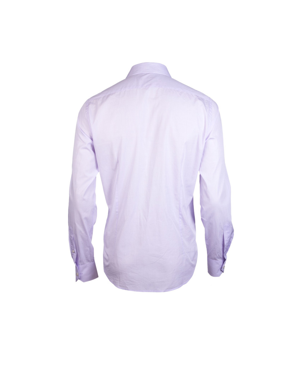 Blue micro checked formal shirt