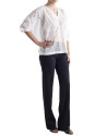 White openwork loose shirt