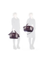 Tote in zebra print and leather.