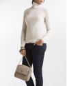 Beige ribbed sweater