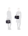 Black bowling bag gold studs