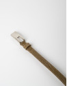 Mustard leather belt