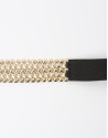 Black leather belt