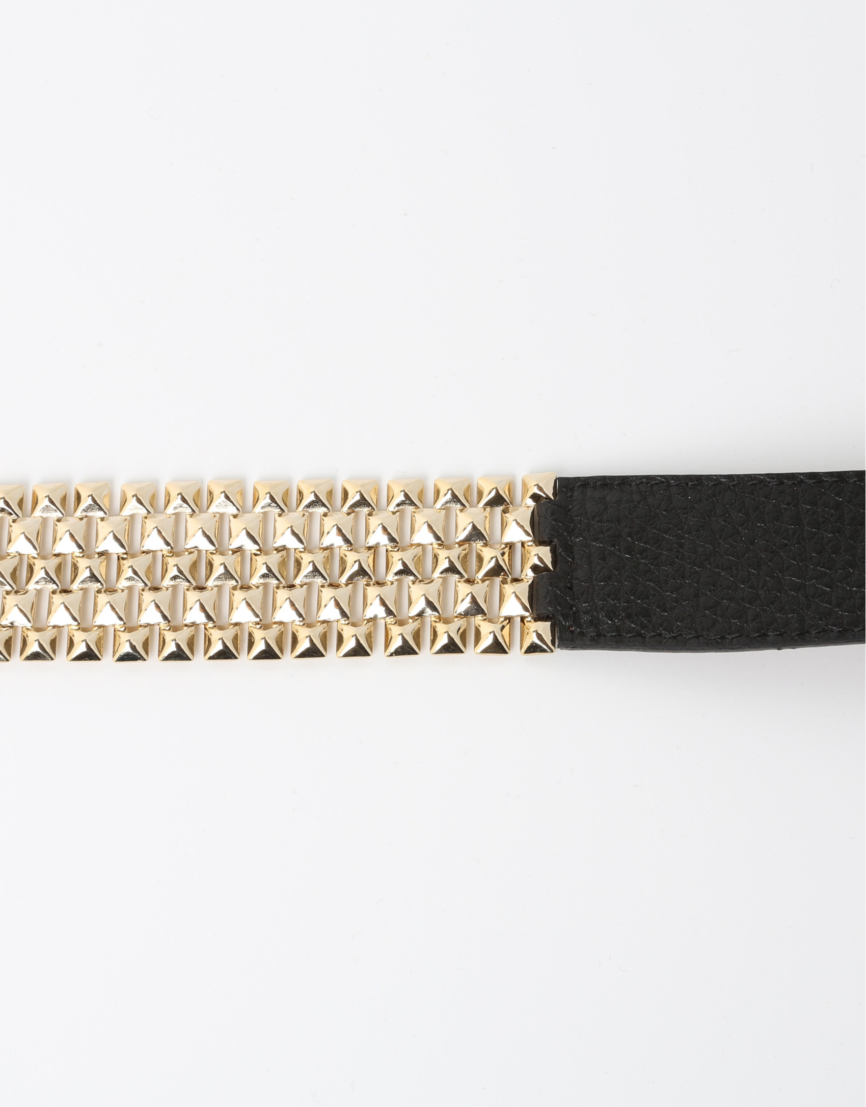 Black leather belt