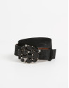 Black fur belt