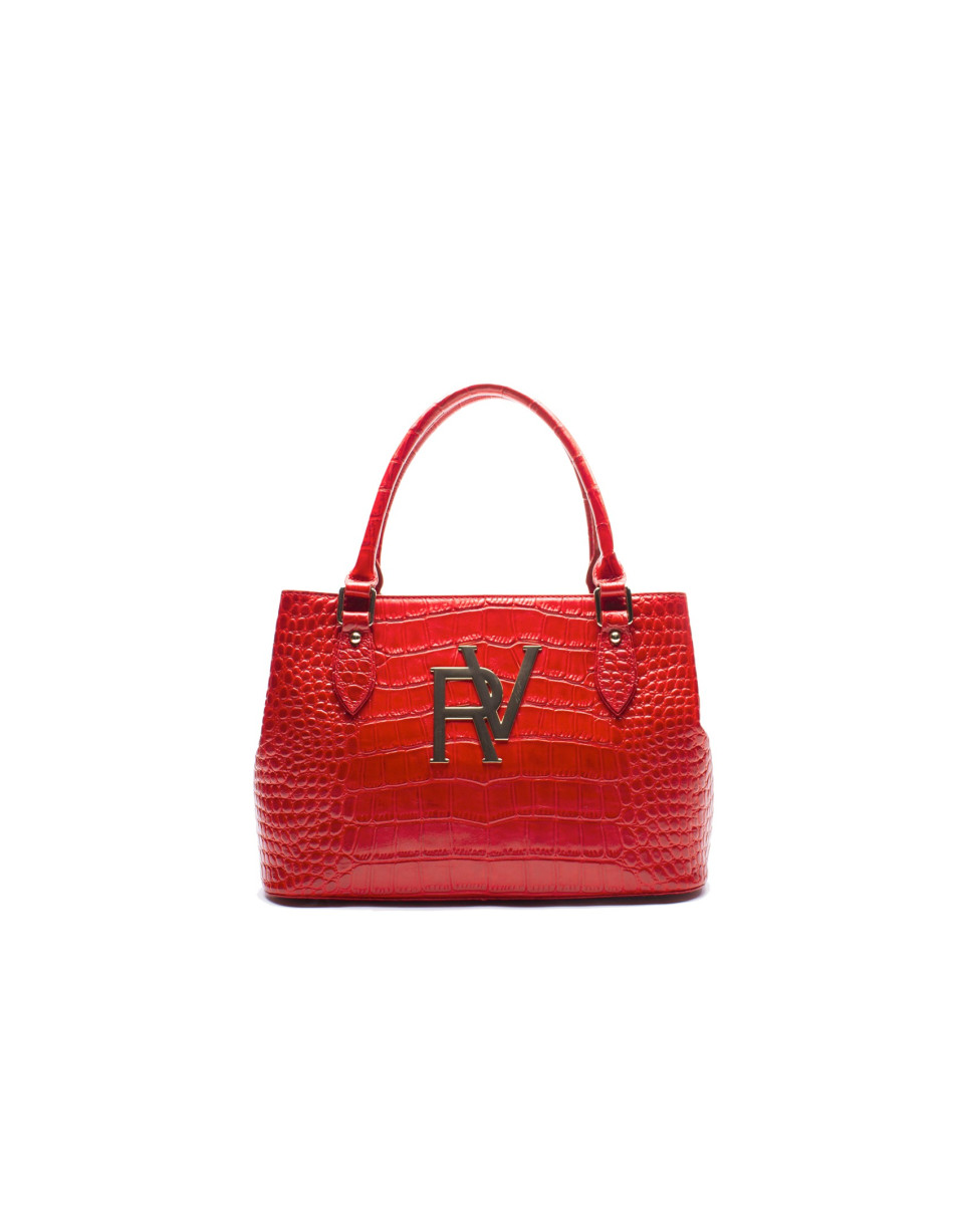 Medium size red tote bag