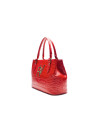 Medium size red tote bag