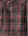 Falda jacquard cuadros rojos