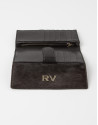 Black wallet with black fur
