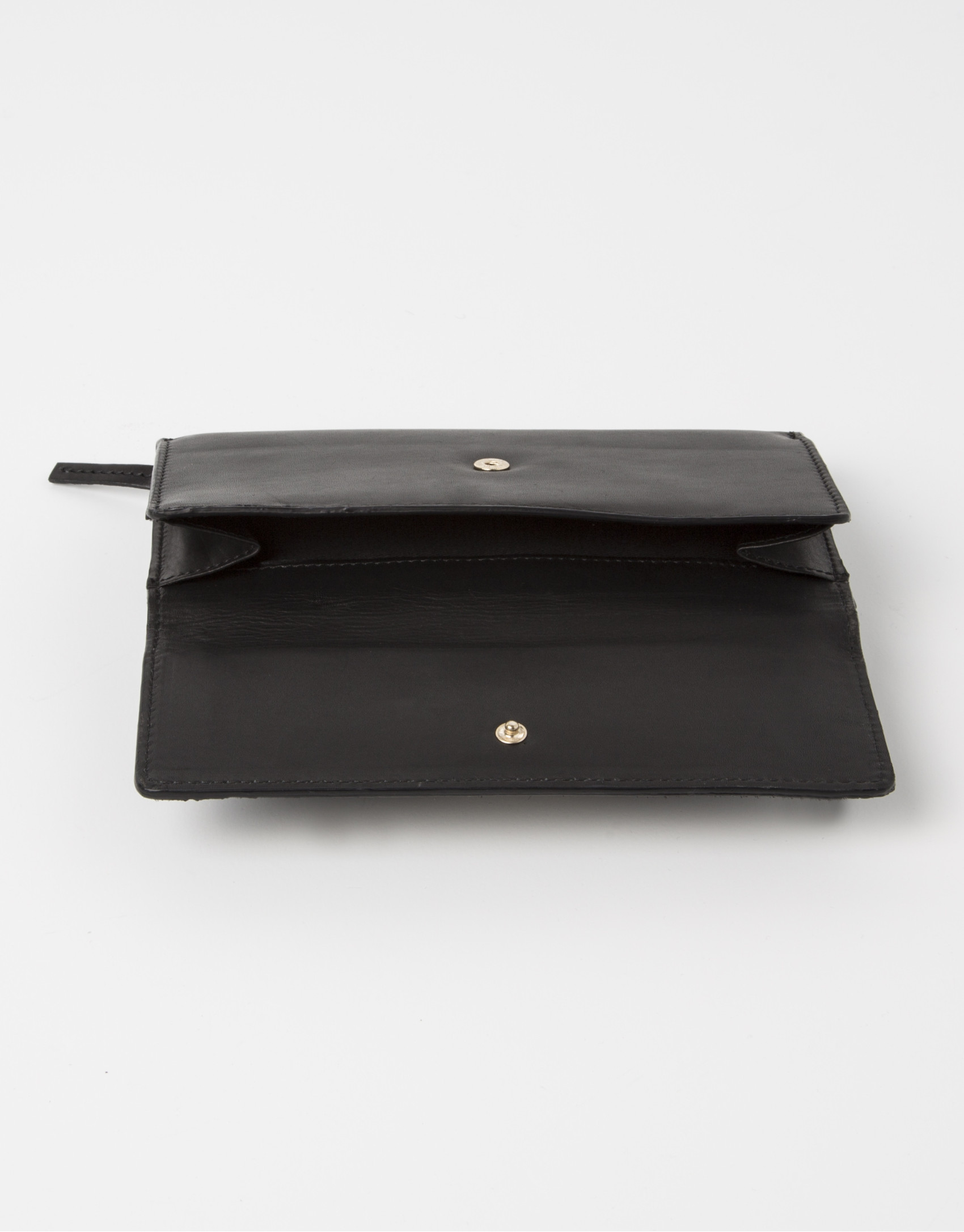 Black wallet with black fur