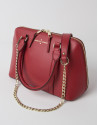 Mini red tote bag