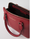 Mini red tote bag