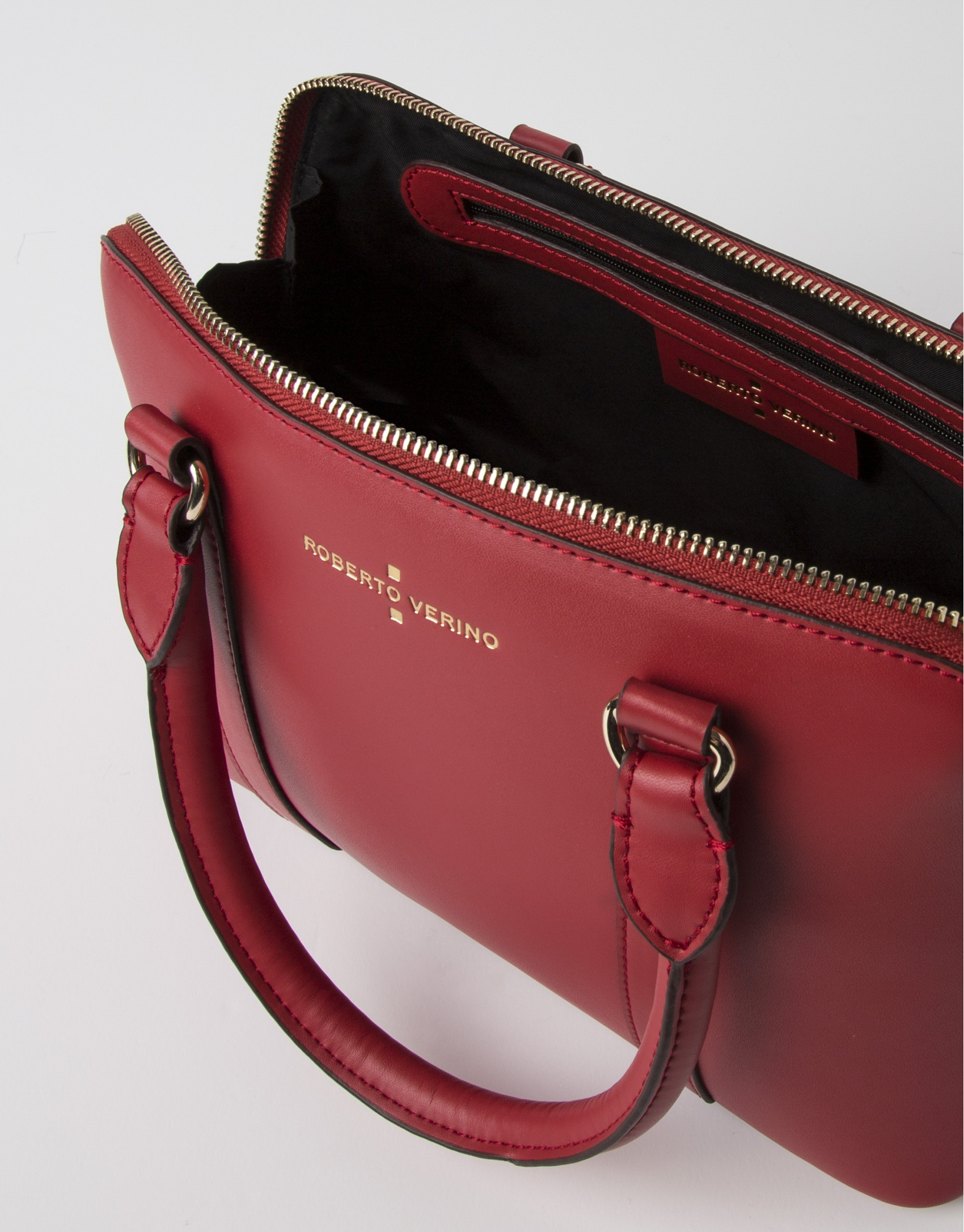 Mini red tote bag
