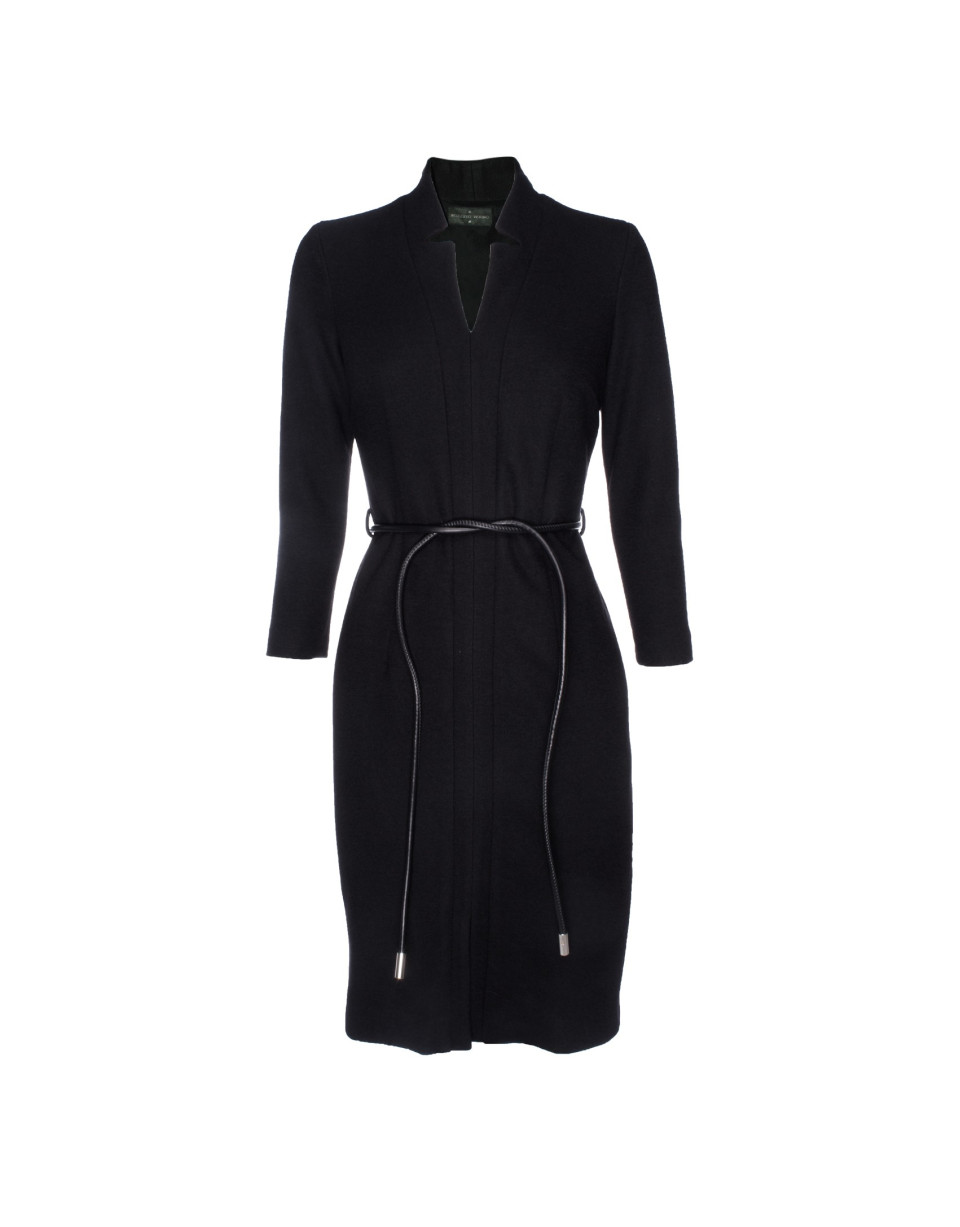 Black knit dress