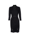 Black knit dress