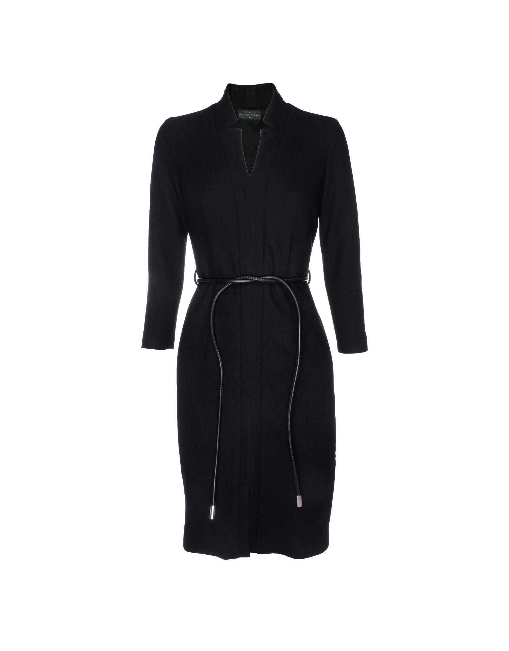Black knit dress