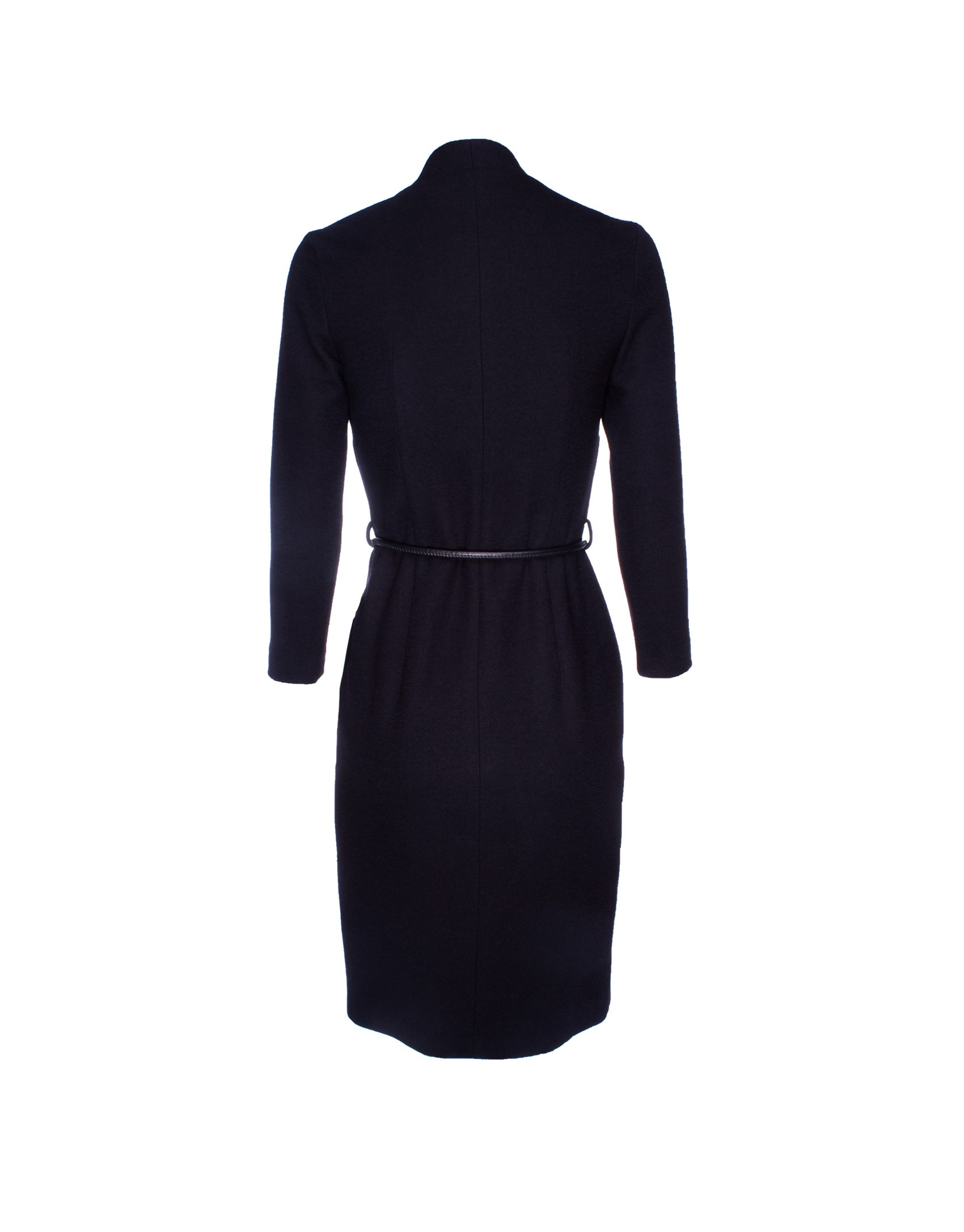 Black knit dress