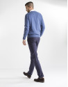 Jersey pico rombos azul