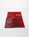 Red wool scarf