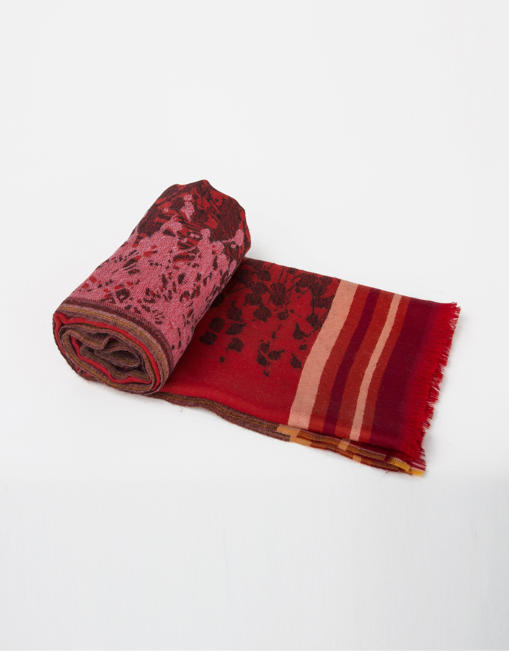 Red wool scarf