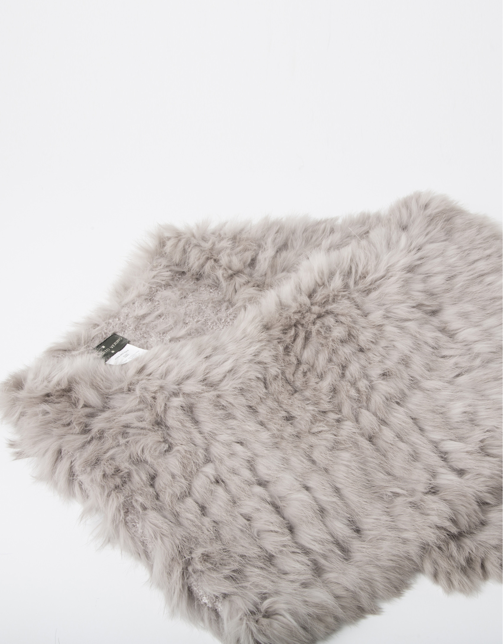 Beige fur collar