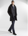 Black raincoat