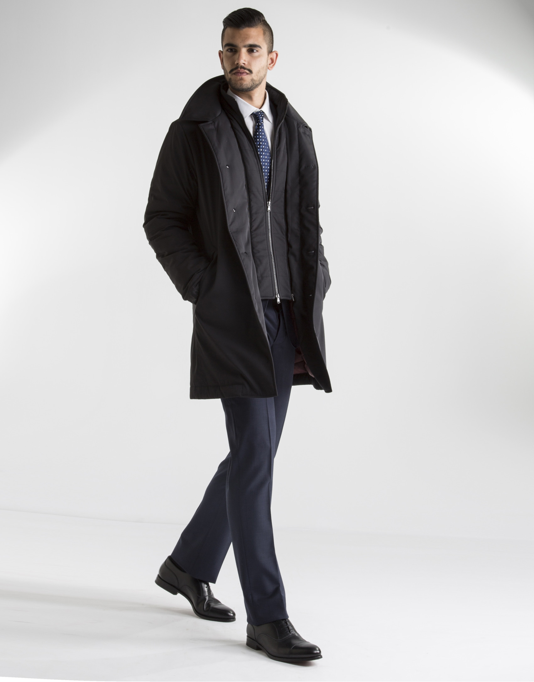 Black raincoat