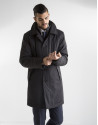 Black raincoat