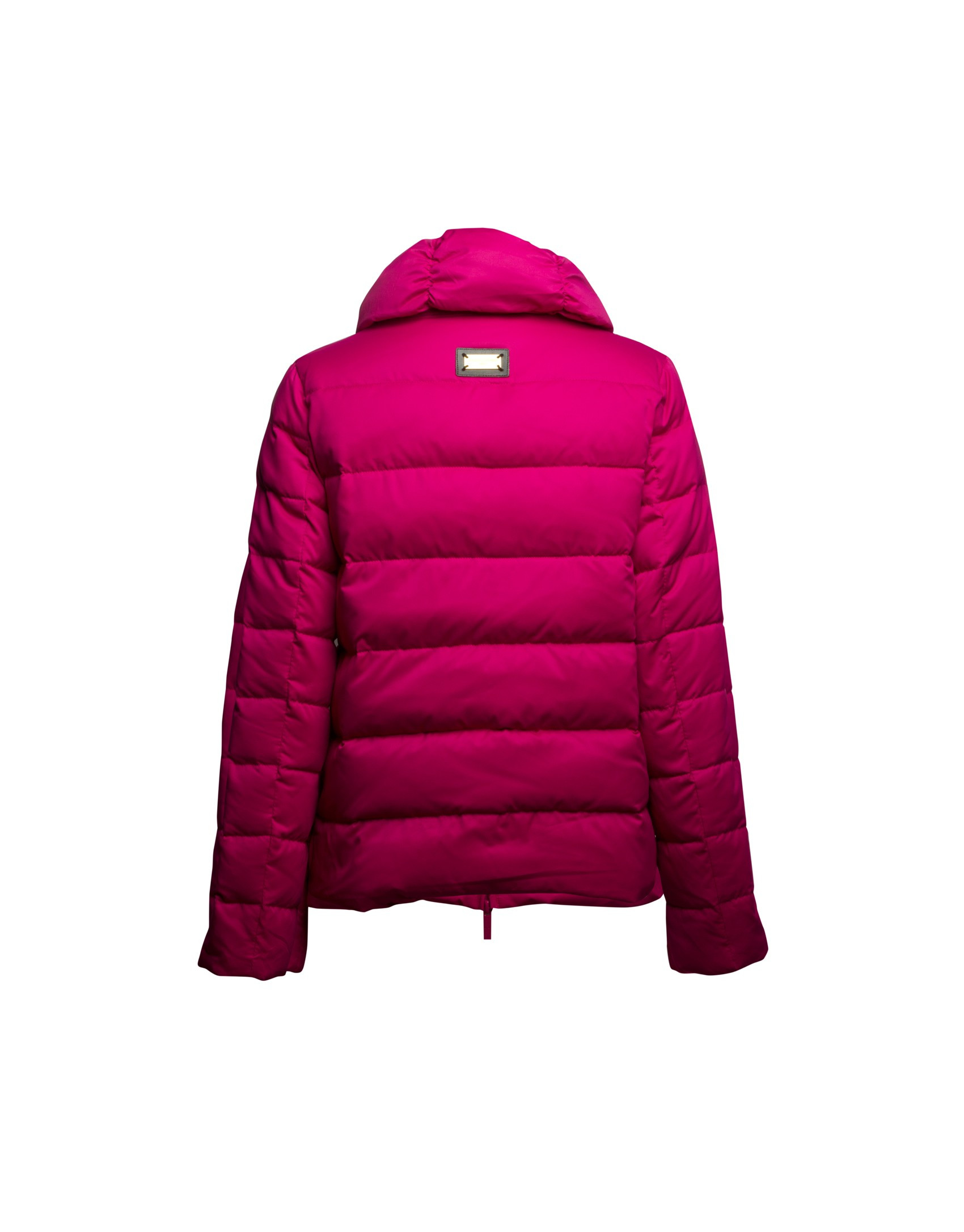 Plumífero corto fucsia