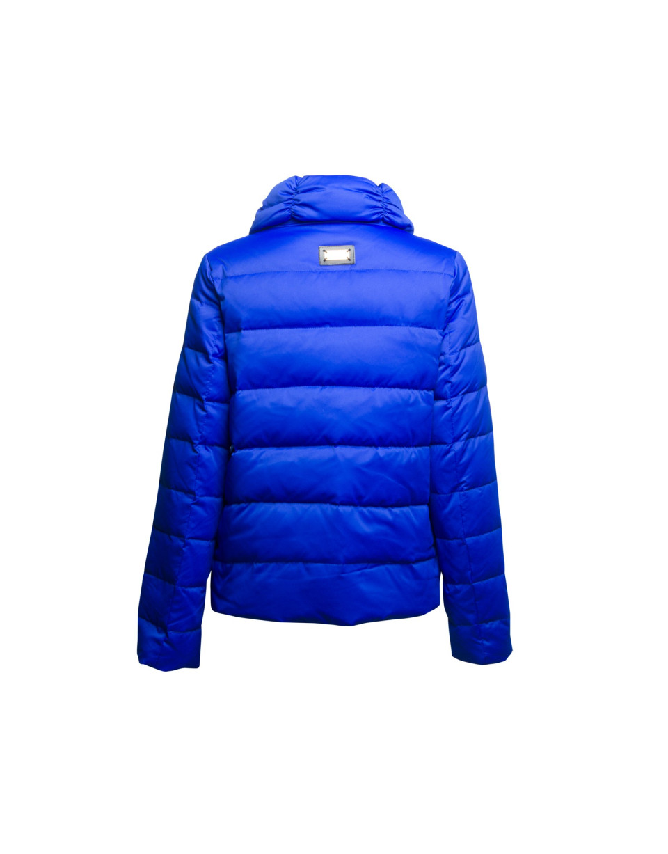 Blue short parka