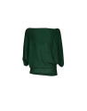 Jersey cuello barco verde