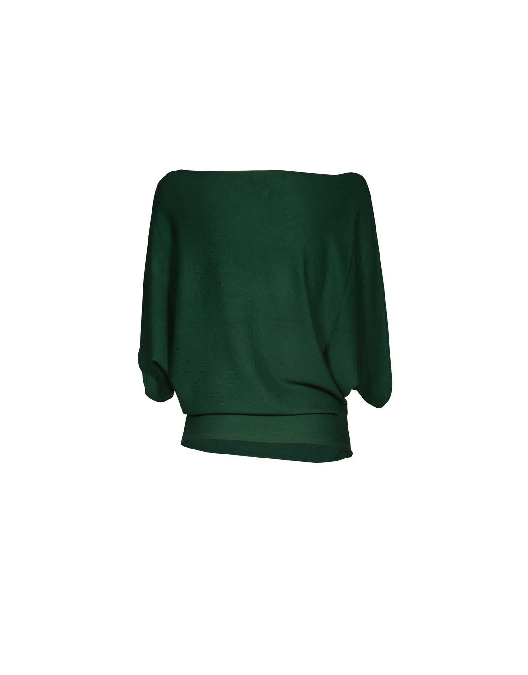 Jersey cuello barco verde