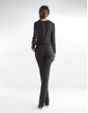 Black blouse with lace