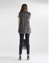 Gray fox vest