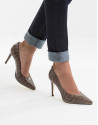 Sand - cocoanut embossed cowhide MÉXICO pump 